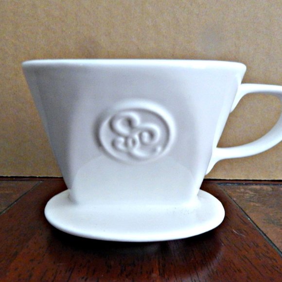 Ceramic Pour Over Coffee Dripper Single Serve Brewer - Picture 2 of 5